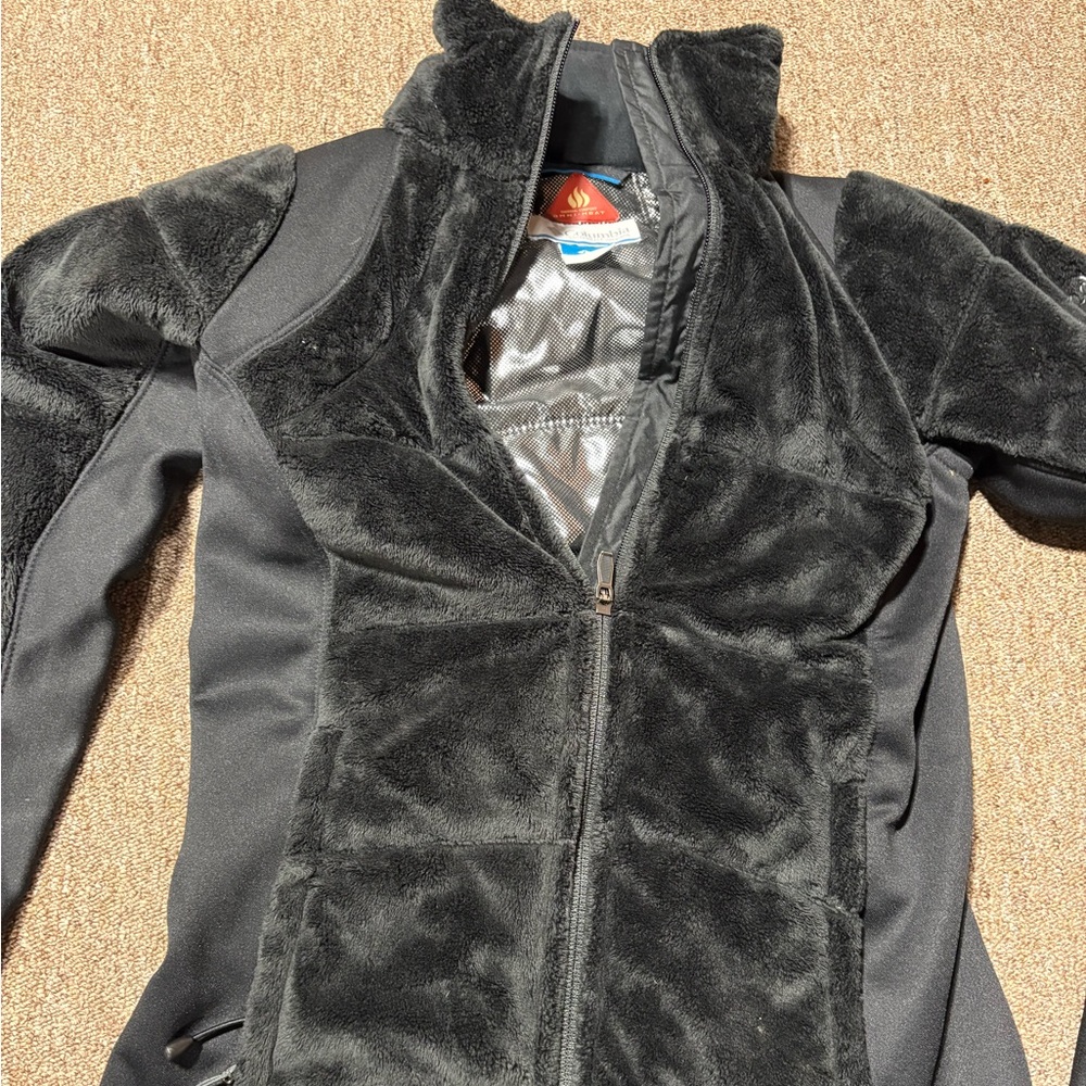 Small women's black Columbia fleece with Omniheat